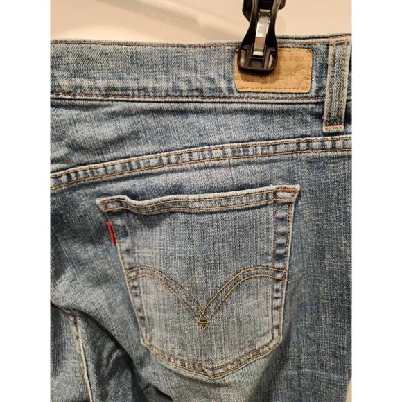 Levi's 505 Jeans Womens 12 M Blue Straight Red Tab Whiskers - Picture 4 of 9